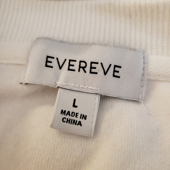 Evereve White and Pink Ombre Sweater Sz L - Picture 5 of 6